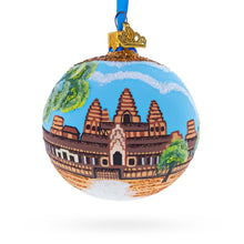 Load image into Gallery viewer, Angkor Wat Temple, Cambodia Glass Ball Christmas Ornament 3.25 Inches