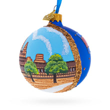 Load image into Gallery viewer, Angkor Wat Temple, Cambodia Glass Ball Christmas Ornament 3.25 Inches