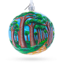 Load image into Gallery viewer, Avenue of the Baobabs, Madagascar Glass Ball Christmas Ornament 4 Inches