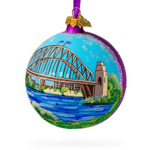 Load image into Gallery viewer, Harbor Bridge, Sydney, Australia Glass Ball Christmas Ornament 4 Inches