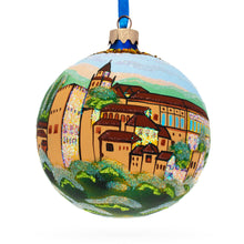 Load image into Gallery viewer, Alhambra, Granada, Spain Glass Ball Christmas Ornament 4 Inches