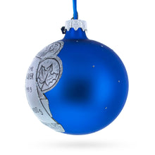 Load image into Gallery viewer, Silver Bars and Coins Glass Ball Christmas Ornament 3.25 Inches