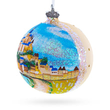 Load image into Gallery viewer, Mont Saint-Michel, Normandy, France Glass Ball Christmas Ornament 4 Inches