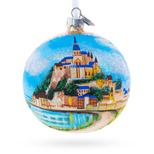 Load image into Gallery viewer, Mont Saint-Michel, Normandy, France Glass Ball Christmas Ornament 4 Inches