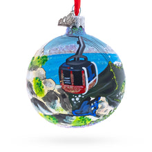 Load image into Gallery viewer, Table Mountain Aerial Cableway, Cape Town, South Africa Glass Ball Christmas Ornament 3.25 Inches
