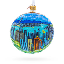 Load image into Gallery viewer, Victoria Peak, Hong Kong Glass Ball Christmas Ornament 4 Inches