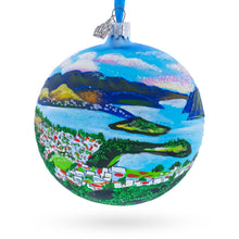 Load image into Gallery viewer, Queenstown, New Zealand Glass Ball Christmas Ornament 4 Inches