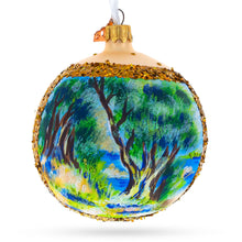 Load image into Gallery viewer, 1883 Pierre-Auguste Renoir "Landscape on the Coast, near Menton" Glass Ball Christmas Ornament 4 Inches