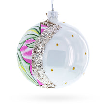 Load image into Gallery viewer, 1928 Georgia O'Keeffe "Two Calla Lilies on Pink" Glass Ball Christmas Ornament 4 Inches