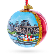 Load image into Gallery viewer, Granville Island, Vancouver, Canada Glass Ball Christmas Ornament 4 Inches