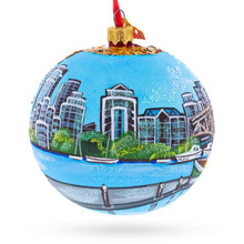 Load image into Gallery viewer, Granville Island, Vancouver, Canada Glass Ball Christmas Ornament 4 Inches