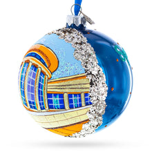 Load image into Gallery viewer, Abraham Lincoln Presidential Library and Museum, Springfield, Illinois, USA Glass Ball Christmas Ornament 4 Inches