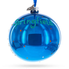 Load image into Gallery viewer, Abraham Lincoln Presidential Library and Museum, Springfield, Illinois, USA Glass Ball Christmas Ornament 4 Inches