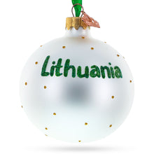 Load image into Gallery viewer, Flag of Lithuania Glass Ball Christmas Ornament 3.25 Inches