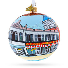 Load image into Gallery viewer, International Civil Rights Center &amp; Museum, Greensboro, North Carolina, USA Glass Ball Christmas Ornament 4 Inches