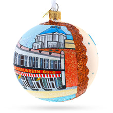 Load image into Gallery viewer, International Civil Rights Center &amp; Museum, Greensboro, North Carolina, USA Glass Ball Christmas Ornament 4 Inches
