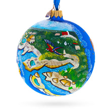 Load image into Gallery viewer, Theme Park at Riviera Maya, Playa del Carmen, Mexico Glass Ball Christmas Ornament 4 Inches