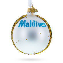 Load image into Gallery viewer, Maldives Resort Glass Ball Christmas Ornament 3.25 Inches