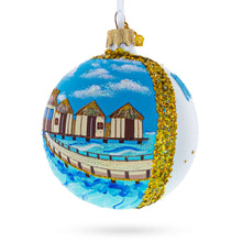 Load image into Gallery viewer, Maldives Resort Glass Ball Christmas Ornament 3.25 Inches