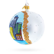 Load image into Gallery viewer, Sky Tower, Auckland, New Zealand Glass Ball Christmas Ornament 4 Inches