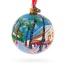 Load image into Gallery viewer, Lincoln Road, Miami, Florida, USA Glass Ball Christmas Ornament 3.25 Inches
