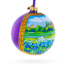 Load image into Gallery viewer, Iris Field Painting Glass Ball Christmas Ornament 4 Inches