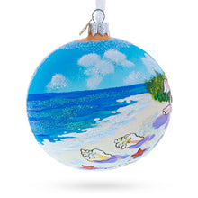 Load image into Gallery viewer, Turks and Caicos Glass Ball Christmas Ornament 4 Inches