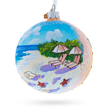 Load image into Gallery viewer, Turks and Caicos Glass Ball Christmas Ornament 4 Inches