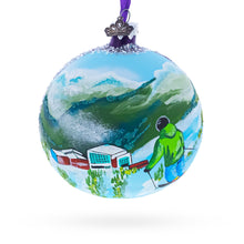 Load image into Gallery viewer, Whistler Blackcomb Ski Resort, Canada Glass Ball Christmas Ornament 4 Inches