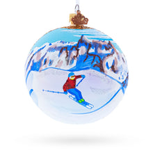 Load image into Gallery viewer, Chamonix Ski Resort, France Glass Ball Christmas Ornament 4 Inches