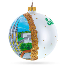 Load image into Gallery viewer, Temple Square, Salt Lake City, Utah, USA Glass Ball Christmas Ornament 4 Inches