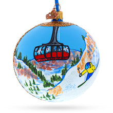 Load image into Gallery viewer, Jackson Hole Ski Resort, Wyoming, USA Glass Ball Christmas Ornament 4 Inches