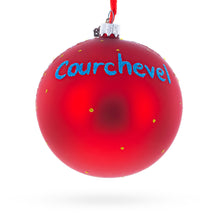 Load image into Gallery viewer, Courchevel Ski Resort, France Glass Ball Christmas Ornament 4 Inches