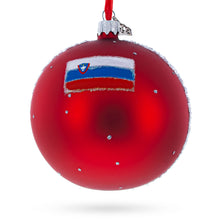 Load image into Gallery viewer, Lake Bled, Slovenia Glass Ball Christmas Ornament 4 Inches