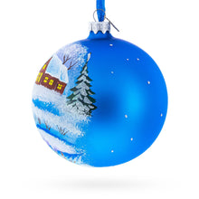 Load image into Gallery viewer, Winter Village by the River Glass Ball Christmas Ornament 4 Inches