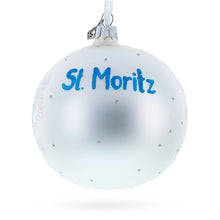 Load image into Gallery viewer, St. Moritz, Switzerland Glass Ball Christmas Ornament 4 Inches