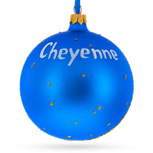 Load image into Gallery viewer, Cheyenne Depot Museum, Cheyenne, Wyoming, USA Glass Ball Christmas Ornament 4 Inches