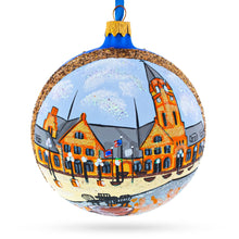 Load image into Gallery viewer, Cheyenne Depot Museum, Cheyenne, Wyoming, USA Glass Ball Christmas Ornament 4 Inches