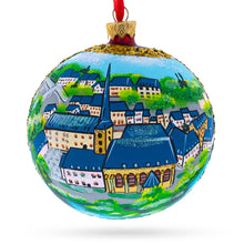 Load image into Gallery viewer, Le Chemin de la Corniche, Luxembourg City, Luxembourg Glass Ball Christmas Ornament 4 Inches
