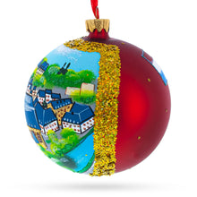 Load image into Gallery viewer, Le Chemin de la Corniche, Luxembourg City, Luxembourg Glass Ball Christmas Ornament 4 Inches