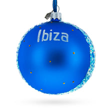 Load image into Gallery viewer, Beach at Ibiza, Spain Glass Ball Christmas Ornament 4 Inches