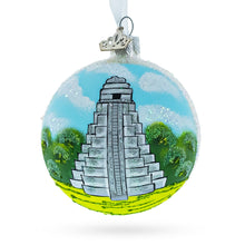 Load image into Gallery viewer, Tikal, Guatemala Glass Ball Christmas Ornament 3.25 Inches