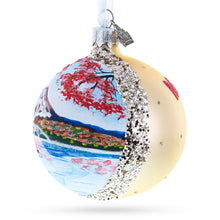 Load image into Gallery viewer, Mount Fuji, Japan Glass Ball Christmas Ornament 3.25 Inches