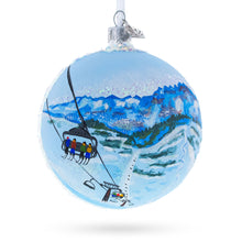 Load image into Gallery viewer, Les Portes du Soleil Ski Resort, Switzerland and France Glass Christmas Ornament
