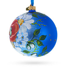 Load image into Gallery viewer, Poppies and Chamomiles Glass Ball Ornament