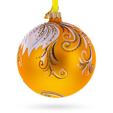 Load image into Gallery viewer, White Adonis Flowers Glass Ball Ornament