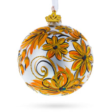 Load image into Gallery viewer, Coneflowers Glass Ball Ornament
