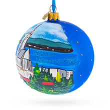 Load image into Gallery viewer, Hallgrimskirkja Church of Hallgrímur, Reykjavík, Iceland Glass Christmas Ornament