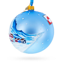 Load image into Gallery viewer, Greenland's Northern Lights Glass Ball Christmas Ornament