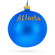 Load image into Gallery viewer, Atlanta, Georgia Jeweled Glass Ball Christmas Ornament 4 Inches